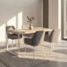 Esstisch >Messina< in Eiche natur Dekor, MDF/Folie - 160x76x90cm (BxHxT)