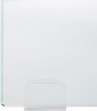 Esstisch >Tirana< in Weiß, MDF/Folie/Glas - 160x75x90cm (BxHxT)