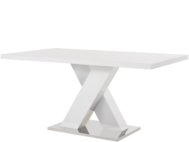 Esstisch >Ankara< in Weiß, MDF - 160x76x90cm (BxHxT)