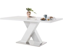 Esstisch >Ankara< in Weiß, MDF - 160x76x90cm (BxHxT)