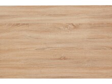 Esstisch >Messina< in Eichenoptik, MDF/Folie/Metall - 180x76x90cm (BxHxT)