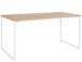 Esstisch >Messina< in Eichenoptik, MDF/Folie/Metall - 180x76x90cm (BxHxT)