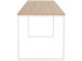 Esstisch >Messina< in Eichenoptik, MDF/Folie/Metall - 180x76x90cm (BxHxT)
