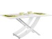 Esstisch >Kassel< Weiß Hochglanz MDF - 160x76x90cm (BxHxT)