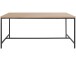 Esstisch >Kiel< in Eiche Dekor natur, MDF/Folie/Metall - 180x76x90cm (BxHxT)