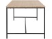 Esstisch >Kiel< in Eiche Dekor natur, MDF/Folie/Metall - 180x76x90cm (BxHxT)