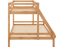 Etagenbett >Athen2< in Natur, Kiefer - 143x142x208cm (BxHxT)