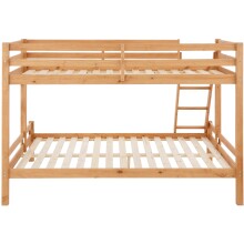 Etagenbett >Athen2< in Natur, Kiefer - 143x142x208cm (BxHxT)