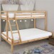 Etagenbett >Athen2< in Natur, Kiefer - 143x142x208cm (BxHxT)