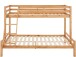 Etagenbett >Athen2< in Natur, Kiefer - 143x142x208cm (BxHxT)