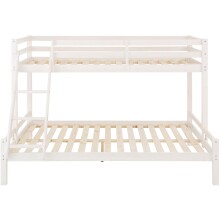 Etagenbett >Athen2< in Weiß, Kiefer - 143x142x208cm (BxHxT)