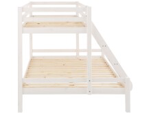 Etagenbett >Athen2< in Weiß, Kiefer - 143x142x208cm (BxHxT)