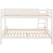 Etagenbett >Athen2< in Weiß, Kiefer - 143x142x208cm (BxHxT)