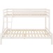 Etagenbett >Athen2< in Weiß, Kiefer - 143x142x208cm (BxHxT)