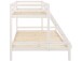 Etagenbett >Athen2< in Weiß, Kiefer - 143x142x208cm (BxHxT)