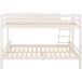 Etagenbett >Athen2< in Weiß, Kiefer - 143x142x208cm (BxHxT)