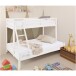 Etagenbett >Athen2< in Weiß, Kiefer - 143x142x208cm (BxHxT)