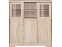 Highboard >Nantes< in Eiche Dekor natur - 118x125x39cm (BxHxT)