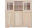 Highboard >Nantes< in Eiche Dekor natur - 118x125x39cm (BxHxT)