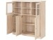 Highboard >Nantes< in Eiche Dekor natur - 118x125x39cm (BxHxT)