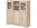 Highboard >Nantes< in Eiche Dekor natur - 118x125x39cm (BxHxT)