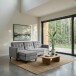 Schlafsofa >Hannover< in Grau, Samt - 213x82x153cm (BxHxT)