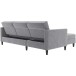 Schlafsofa >Hannover< in Grau, Samt - 213x82x153cm (BxHxT)