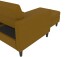 Schlafsofa >Hannover< in Curry, Leinenstoff-Optik - 213x82x153cm (BxHxT)