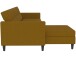 Schlafsofa >Hannover< in Curry, Leinenstoff-Optik - 213x82x153cm (BxHxT)