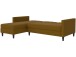 Schlafsofa >Hannover< in Curry, Leinenstoff-Optik - 213x82x153cm (BxHxT)