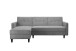 Schlafsofa >Hannover II< in Grau, Cord - 213x82x153cm (BxHxT)