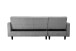 Schlafsofa >Hannover II< in Grau, Cord - 213x82x153cm (BxHxT)
