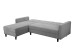 Schlafsofa >Hannover II< in Grau, Cord - 213x82x153cm (BxHxT)