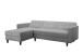 Schlafsofa >Hannover II< in Grau, Cord - 213x82x153cm (BxHxT)
