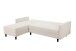 Schlafsofa >Hannover II< in Creme-Weiß, Cord - 213x82x153cm (BxHxT)
