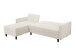 Schlafsofa >Hannover II< in Creme-Weiß, Cord - 213x82x153cm (BxHxT)