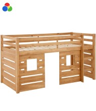 Hochbett >Athen< in Kiefer 3 verschiedene Farben -...