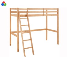 Hochbett >Athen2< in Kiefer 3 verschiedene Farben -...
