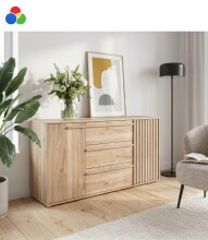 Kommode >ARANK< in Mauvella Eiche sand oder schwarz...