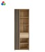 Stauraumregal >ARANK< in Mauvella Eiche sand oder schwarz - 73,1x200,1x41,7cm (BxHxT)
