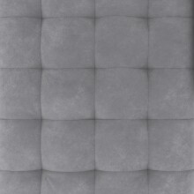 Schlafsofa >Palermo< in Grau, Samt - 213x82x154cm (BxHxT)