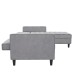 Schlafsofa >Palermo< in Grau, Samt - 213x82x154cm (BxHxT)