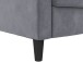 Schlafsofa >Palermo< in Anthrazit, Samt - 213x82x154cm (BxHxT)
