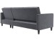Schlafsofa >Palermo< in Anthrazit, Samt - 213x82x154cm (BxHxT)