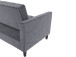 Schlafsofa >Palermo< in Anthrazit, Samt - 213x82x154cm (BxHxT)
