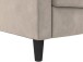 Schlafsofa >Palermo< in Taupe, Samt - 213x82x154cm (BxHxT)