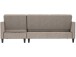 Schlafsofa >Palermo< in Taupe, Samt - 213x82x154cm (BxHxT)