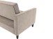 Schlafsofa >Palermo< in Taupe, Samt - 213x82x154cm (BxHxT)