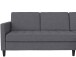 Schlafsofa >Palermo< in Grau, Leinenstoff-Optik - 213x82x154cm (BxHxT)