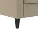 Schlafsofa >Palermo< in Cappuccino, Leinenstoff-Optik - 213x82x154cm (BxHxT)